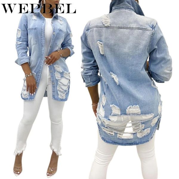 wepbel женские denim пальто повседневный отложным воротником однобортный slim-fit hole ripped sexy длинные джинсовые куртки, Black;brown
wepbel женские denim пальто повседневный отложным воротником однобортный slim-fit hole ripped sexy длинные джинсовые куртки, Black;brown