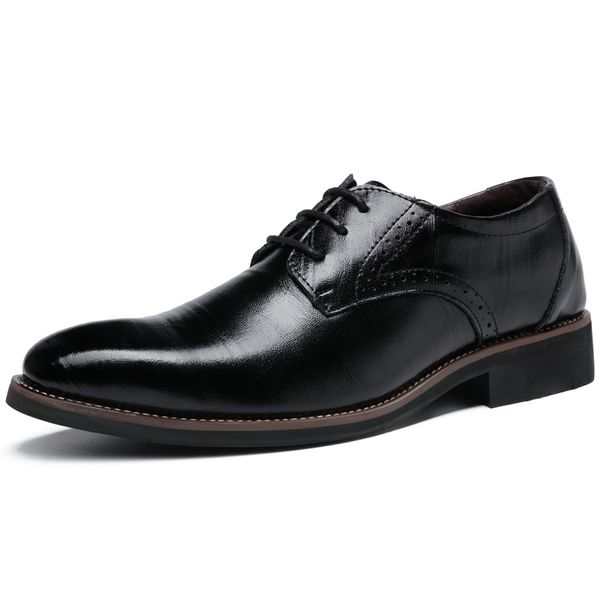 new men's shoes man flat classic men dress shoes comfortable breathable genuine leather carved italian formal oxford 38-48, Black
new men's shoes man flat classic men dress shoes comfortable breathable genuine leather carved italian formal oxford 38-48, Black