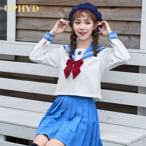 uphyd fashionable school uniform anime costume japanese jk uniforms light blue school girls chorus sailor suits, White
uphyd fashionable school uniform anime costume japanese jk uniforms light blue school girls chorus sailor suits, White