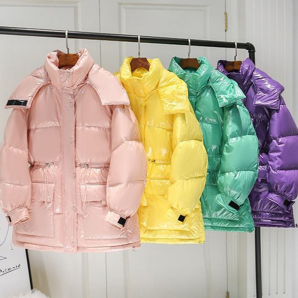 bright-faced women's mid-length 2020 new waist hooded korean style loose candy color bread suit fashion down jacket bread down jacket, Black
bright-faced women's mid-length 2020 new waist hooded korean style loose candy color bread suit fashion down jacket bread down jacket, Black
