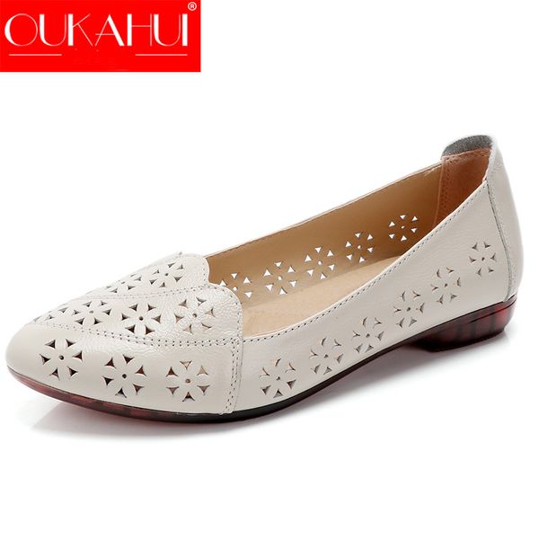 oukahui fashion genuine leather pointed toe flats women summer shoes breathable low heel hollow out slip on shoes for women 2020, Black
oukahui fashion genuine leather pointed toe flats women summer shoes breathable low heel hollow out slip on shoes for women 2020, Black