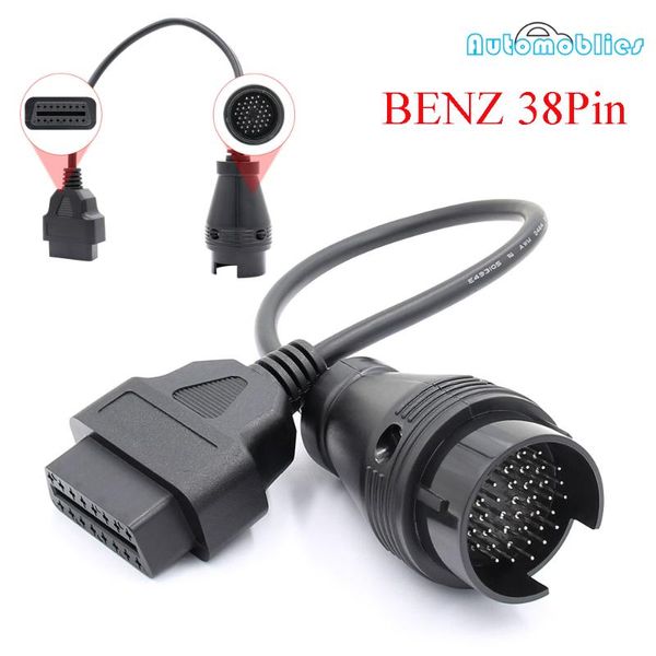 diagnostic cable for mb 38 pin to 14 pin obd2 obd diagnostic tool adapter for 38 obd 38pin connector
diagnostic cable for mb 38 pin to 14 pin obd2 obd diagnostic tool adapter for 38 obd 38pin connector