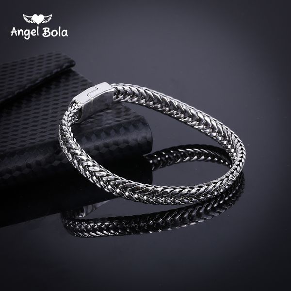 wholesale 2018 men's bracelet long bracelet silver jewelry braided keel chain ancient silver bracelet plating copper handsome high qual, Black
wholesale 2018 men's bracelet long bracelet silver jewelry braided keel chain ancient silver bracelet plating copper handsome high qual, Black