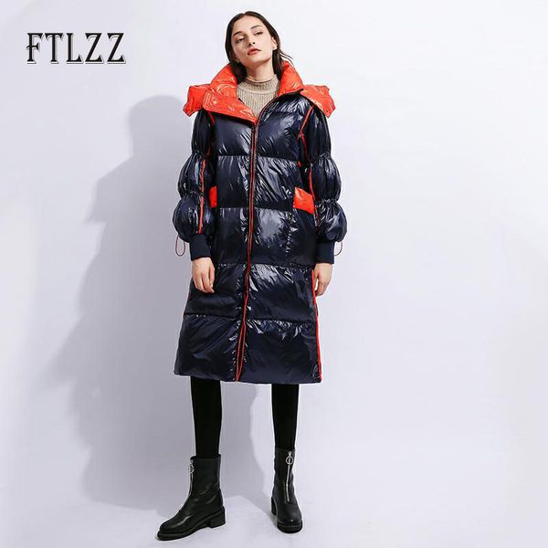 black down jacket winter hooded loose streetwear puffer jacket new 2020 women medium long patchwork color warm bubble parkas
black down jacket winter hooded loose streetwear puffer jacket new 2020 women medium long patchwork color warm bubble parkas