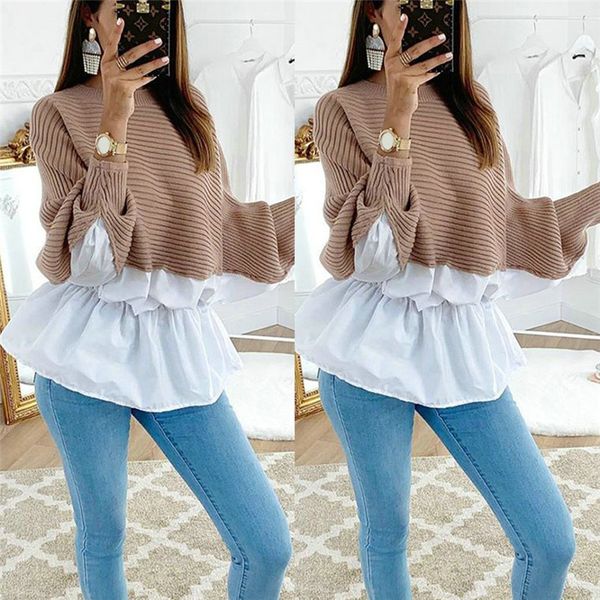 2019 fashion women hoodies for streetwear patchwork design o-neck batwing sleeve elegant lady autumn casual loose shirts
2019 fashion women hoodies for streetwear patchwork design o-neck batwing sleeve elegant lady autumn casual loose shirts