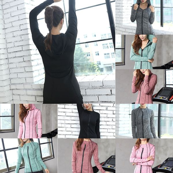rdo0m women's sports yoga suit jacket tight running zipper quick-drying yoga clothing hooded long-sleeved sports jacket fitness clothin, Black
rdo0m women's sports yoga suit jacket tight running zipper quick-drying yoga clothing hooded long-sleeved sports jacket fitness clothin, Black