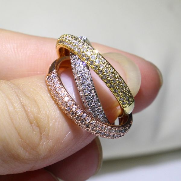 triple circles gold/rose gold/ ring three colors luxury jewelry ring women wedding finger rings for lovers gift, Slivery;golden
triple circles gold/rose gold/ ring three colors luxury jewelry ring women wedding finger rings for lovers gift, Slivery;golden
