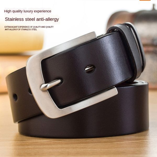 casual pants leather layer cowhide belt juvenile stainless steel buckle men's business korean casual pants belt men's simple, Black;brown 
casual pants leather layer cowhide belt juvenile stainless steel buckle men's business korean casual pants belt men's simple, Black;brown