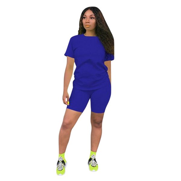 simple style tracksuit outfit two-piece solid color women's clothing short-sleeved o-neck t-shirt+tight-fitting shorts, Gray
simple style tracksuit outfit two-piece solid color women's clothing short-sleeved o-neck t-shirt+tight-fitting shorts, Gray