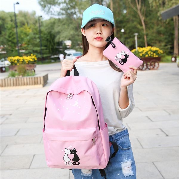 new canvas cartoon cat women's fashion women's korean computer bag middle school computer bag canvas backpack student backpack
new canvas cartoon cat women's fashion women's korean computer bag middle school computer bag canvas backpack student backpack