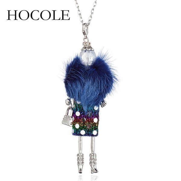 hocole new 5 colors fur handmade french doll statement necklaces long chain pendant necklace bohemian girls women accessories, Silver
hocole new 5 colors fur handmade french doll statement necklaces long chain pendant necklace bohemian girls women accessories, Silver