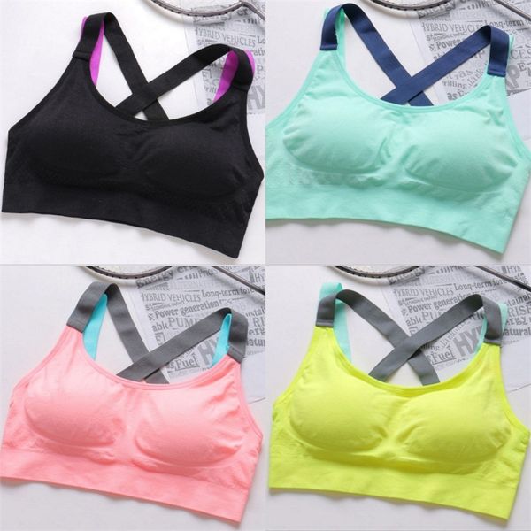 seamless sports underwears women running vest bra shockproof push up bras yogaworld lingeries brassiere wireless breast form 9 5jm b2
seamless sports underwears women running vest bra shockproof push up bras yogaworld lingeries brassiere wireless breast form 9 5jm b2
