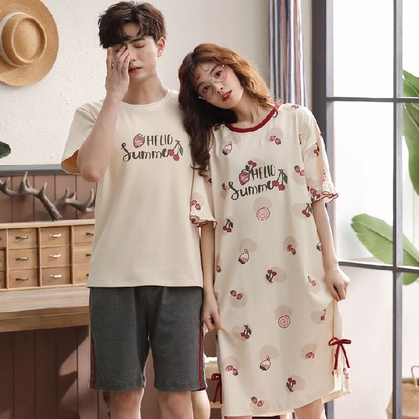 q75cm пары лето женщин хлопка nightgown мужских с коротким рукавом шорт пижамы пижама шорт случайной японская и корейская тонкая домашней од, Black;brown
q75cm пары лето женщин хлопка nightgown мужских с коротким рукавом шорт пижамы пижама шорт случайной японская и корейская тонкая домашней од, Black;brown