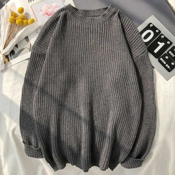 men's sweaters 2021 solid color round neck sweater in autumn and winter j914, White;black
men's sweaters 2021 solid color round neck sweater in autumn and winter j914, White;black
