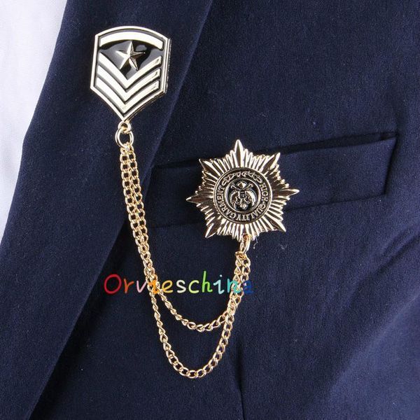 2020 designer brooch european and american sunflower brooch star skull badge brooch pin navy suit romantic su chain jewelry, Gray
2020 designer brooch european and american sunflower brooch star skull badge brooch pin navy suit romantic su chain jewelry, Gray