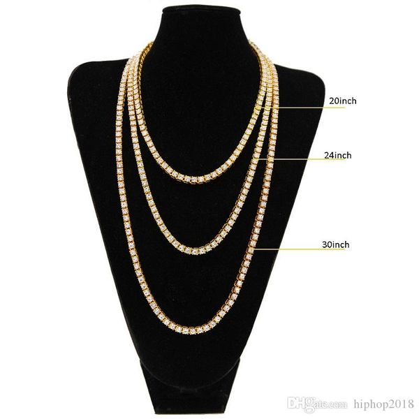 hip hop bling chains jewelry mens necklace iced out tennis chain rhinestone single row necklace 18inch-30inch, Silver
hip hop bling chains jewelry mens necklace iced out tennis chain rhinestone single row necklace 18inch-30inch, Silver