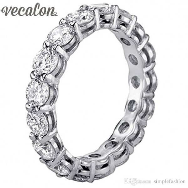 vecalon women jewelry 925 sterling silver ring full round 4mm simulated diamond cz engagement wedding band rings for women, Slivery;golden
vecalon women jewelry 925 sterling silver ring full round 4mm simulated diamond cz engagement wedding band rings for women, Slivery;golden