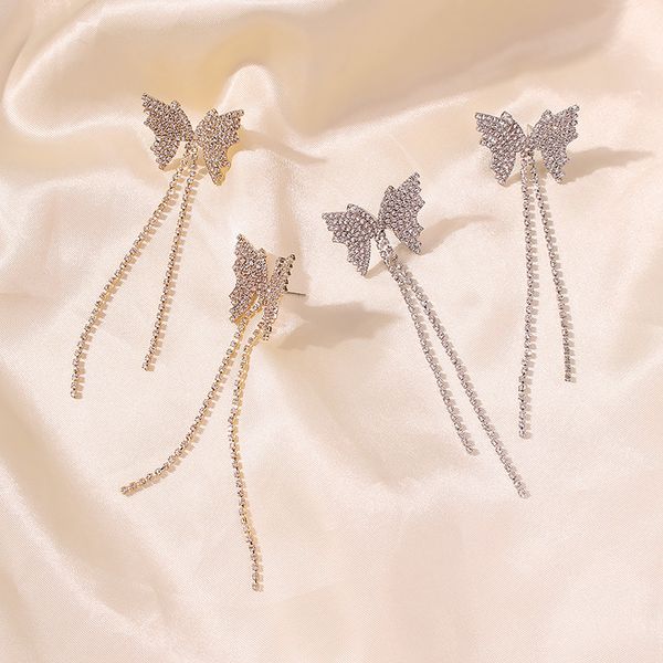 butterfly bling chain statement earrings fashion tassel earrings new arrival alloy long earrings gifts for womens eh096, Golden
butterfly bling chain statement earrings fashion tassel earrings new arrival alloy long earrings gifts for womens eh096, Golden