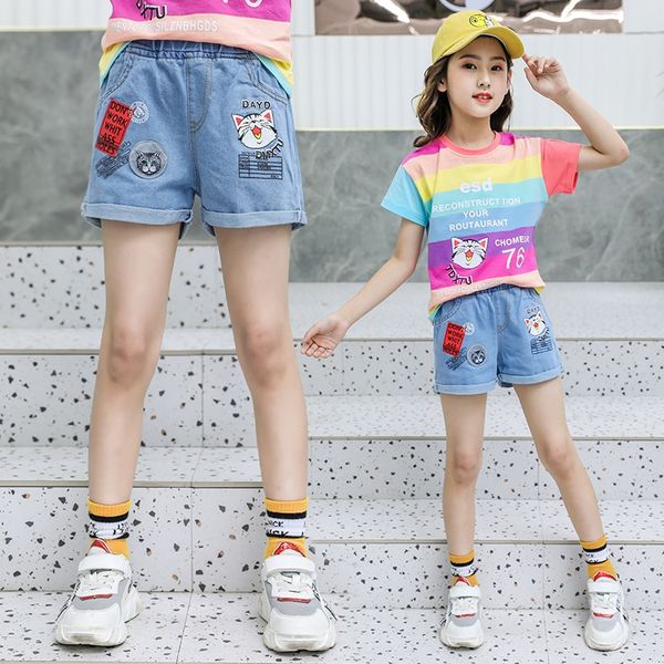 vnze8 children's wear girls' cartoon denim shorts 2020 summer new western style girls' cat denim trendy pants children's, Blue
vnze8 children's wear girls' cartoon denim shorts 2020 summer new western style girls' cat denim trendy pants children's, Blue