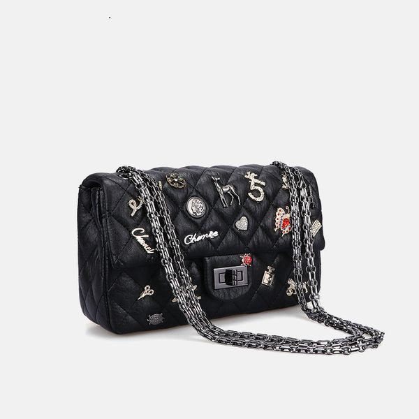 women new fashion black pu with cute badge letters pattern diamond lattice flap chain strap shoulder bag crossbody office daily
women new fashion black pu with cute badge letters pattern diamond lattice flap chain strap shoulder bag crossbody office daily
