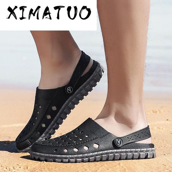 men sandals 2020 new summer shoes slip-on crocse water breathable lightweight casual beach slippers fashion men sandals, Black
men sandals 2020 new summer shoes slip-on crocse water breathable lightweight casual beach slippers fashion men sandals, Black