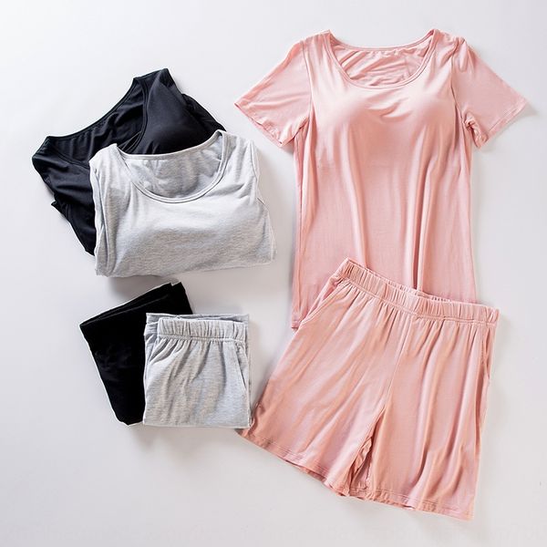 модальные женщин короткий рукав пижамы костюм бюстгальтер-т один цельный бюстгальтер свободный половина рукав свободный дом шорты и шорты но, Blue;red 
модальные женщин короткий рукав пижамы костюм бюстгальтер-т один цельный бюстгальтер свободный половина рукав свободный дом шорты и шорты но, Blue;red