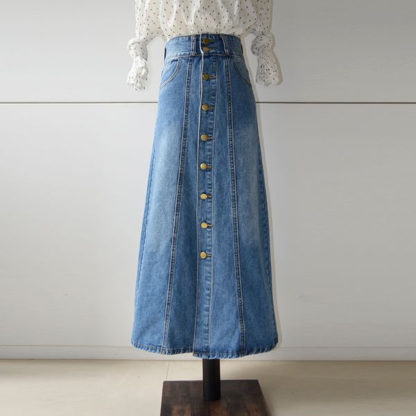 skirts 2021 fashion long maxi denim jeans skirt spring and autumn a-line single breasted s-2xl casual, Black
skirts 2021 fashion long maxi denim jeans skirt spring and autumn a-line single breasted s-2xl casual, Black