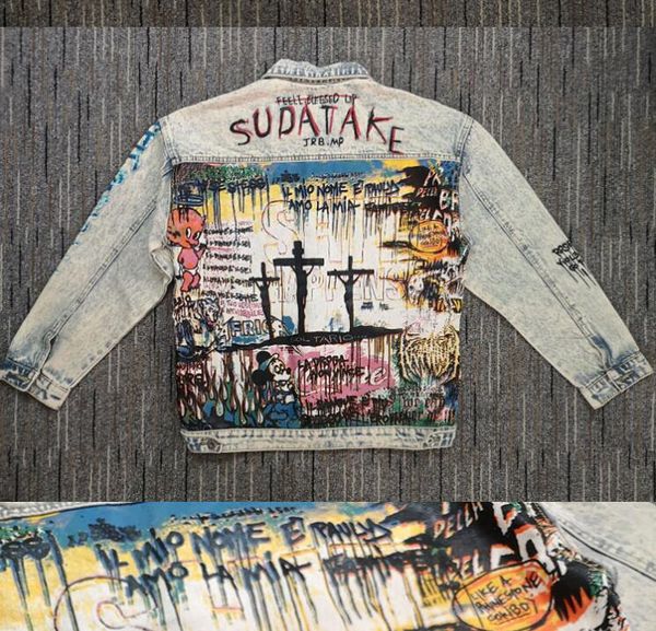 real pics -3xl 4xl blue grey hip hop denim jacket vintage jackets mens painting 2020 streetwear jacket hip hop track jacket coat outwear, Black;brown
real pics -3xl 4xl blue grey hip hop denim jacket vintage jackets mens painting 2020 streetwear jacket hip hop track jacket coat outwear, Black;brown