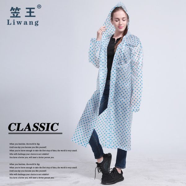 li wang li wang yiwu eva fashion dot 80728 adults 80728 yiwu eva fashion polka dot raincoat non-disposable80728, Black 
li wang li wang yiwu eva fashion dot 80728 adults 80728 yiwu eva fashion polka dot raincoat non-disposable80728, Black