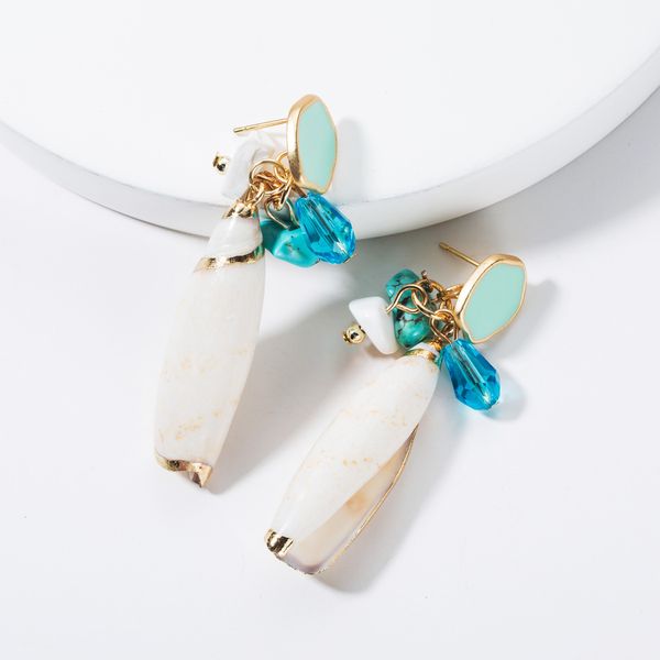 earrings drop oil shell earrings exaggerated earrings women's generous bohemian national style, Golden
earrings drop oil shell earrings exaggerated earrings women's generous bohemian national style, Golden