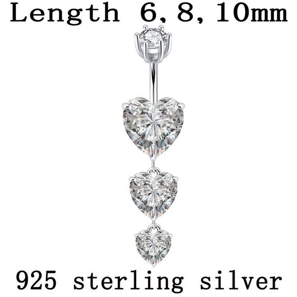 925 sterling silver navel ring heart body jewelry women dangle real pure silver s925 piercing jewelry 6 8 10 mm pin length
925 sterling silver navel ring heart body jewelry women dangle real pure silver s925 piercing jewelry 6 8 10 mm pin length