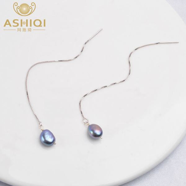 ashiqi 925 sterling silver long chain earring for women natural freshwater pearl jewelry gift
ashiqi 925 sterling silver long chain earring for women natural freshwater pearl jewelry gift