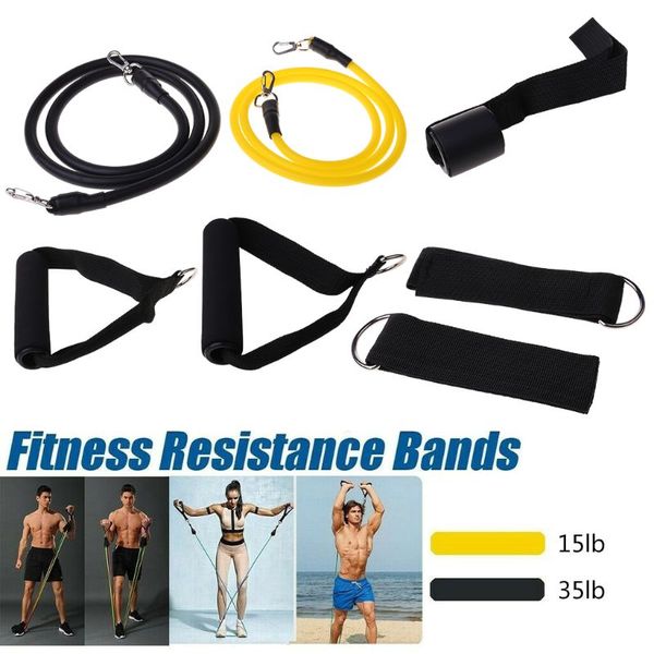 8pcs resistance band set 2 stackable exercise bands (10lb,30lb) with ankle strap q1ff
8pcs resistance band set 2 stackable exercise bands (10lb,30lb) with ankle strap q1ff