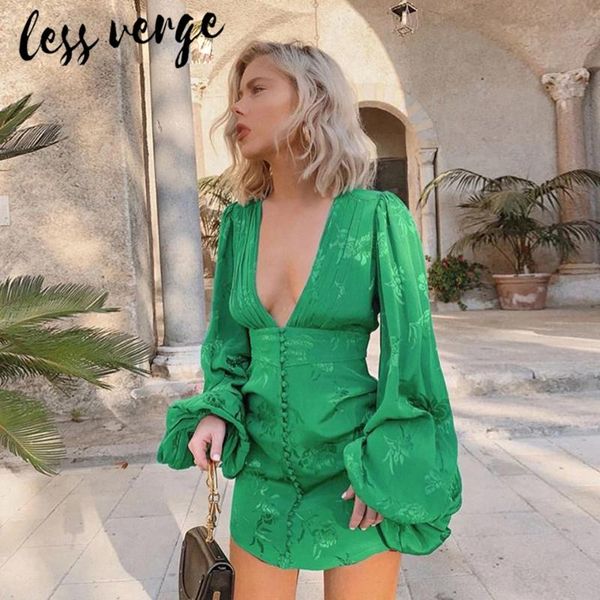lessverge satin silk floral lantern sleeve green dress high waist button short pencil dress elegant vintage women ladies, Black;gray
lessverge satin silk floral lantern sleeve green dress high waist button short pencil dress elegant vintage women ladies, Black;gray