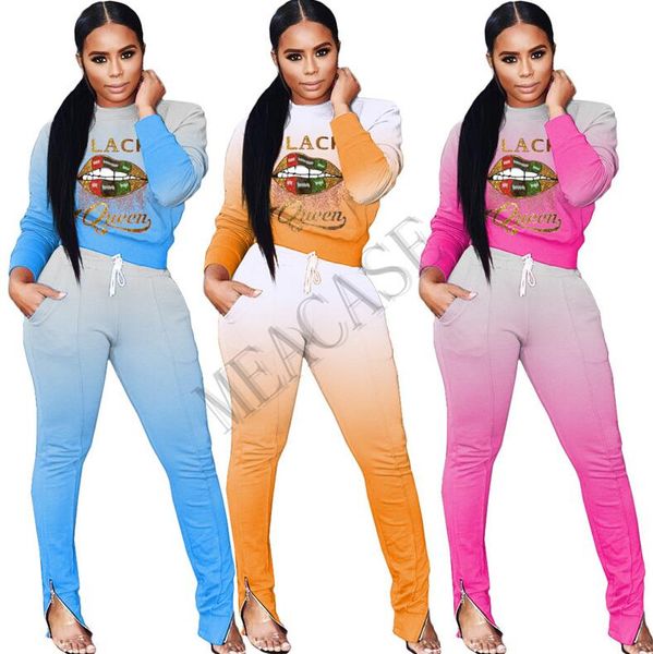 women lips letter tracksuit autumn winter pullover hoodies sweatshirts pants outfit zipper trouser sweatsuit gradient sweater suit d8605, White
women lips letter tracksuit autumn winter pullover hoodies sweatshirts pants outfit zipper trouser sweatsuit gradient sweater suit d8605, White