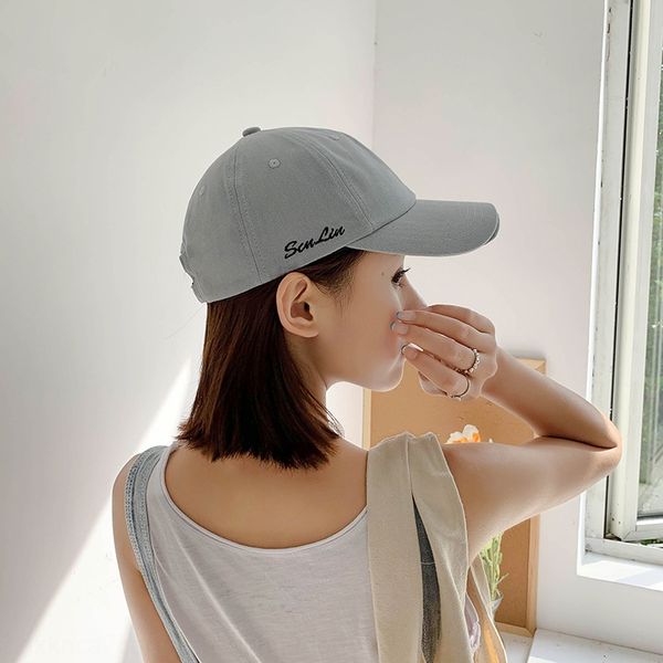 couple hat female solid color letter hipster sunscreen baseball baseball cap korean all-match sun hat male summer sunscreen cap, Blue;gray
couple hat female solid color letter hipster sunscreen baseball baseball cap korean all-match sun hat male summer sunscreen cap, Blue;gray