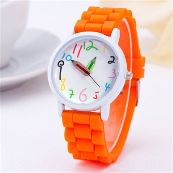 new white oil case silicone children's geneva pencil pointer silicone painting watch fashion paint student watch, Blue
new white oil case silicone children's geneva pencil pointer silicone painting watch fashion paint student watch, Blue