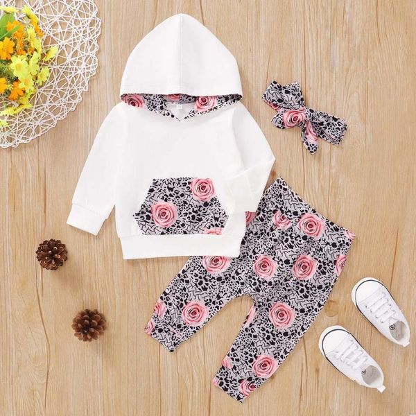 clothing sets born infant baby girls children kids floral hoodie + leopard pants headband outfits set summer style suit, White
clothing sets born infant baby girls children kids floral hoodie + leopard pants headband outfits set summer style suit, White