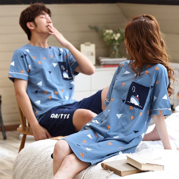 nfwec хлопок летом с короткими рукавами пары сорочка костюм корейский стиль nightgown женщин свободные шорты мужчин домашняя одежда домашняя, Blue;red
nfwec хлопок летом с короткими рукавами пары сорочка костюм корейский стиль nightgown женщин свободные шорты мужчин домашняя одежда домашняя, Blue;red