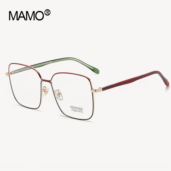 s11578 metal big glasses fashion square light frame double color glasses frame anti-blue light, Silver
s11578 metal big glasses fashion square light frame double color glasses frame anti-blue light, Silver