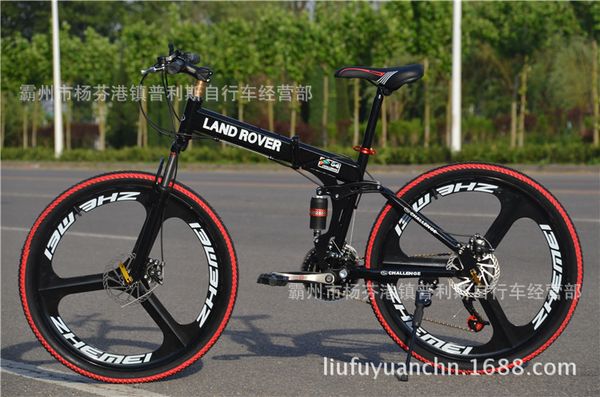 26-inch land rover mountain bike 21-speed shimano front and rear disc brakes double shock absorption three knife one-piece wheel
26-inch land rover mountain bike 21-speed shimano front and rear disc brakes double shock absorption three knife one-piece wheel