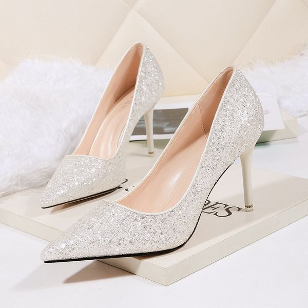 bling glitter women pumps high heels leather pointed toe stiletto shoes woman ladies party shoes wedding plus size c13, Black
bling glitter women pumps high heels leather pointed toe stiletto shoes woman ladies party shoes wedding plus size c13, Black