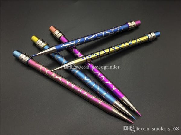 new design titanium dab tool domeless colored pencil titanium nail with titanium dabber for glass water pipes
new design titanium dab tool domeless colored pencil titanium nail with titanium dabber for glass water pipes