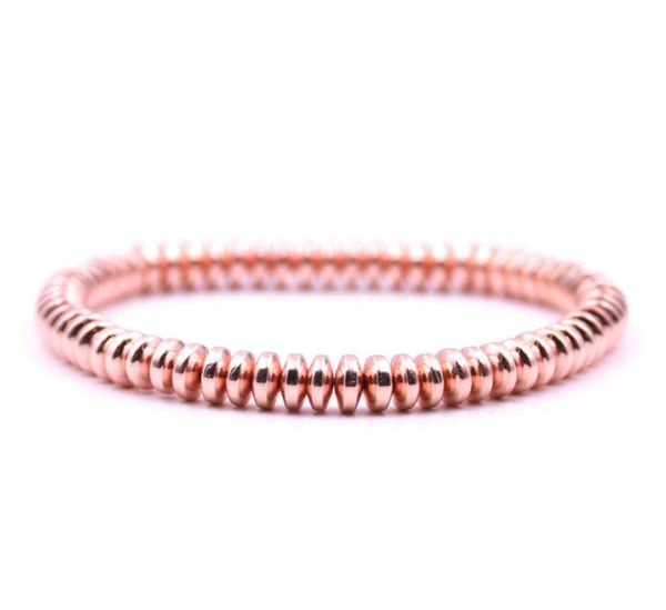fashion rose gold 6mm disc hematite beads elastic bracelet women men color stone beaded chakra bangle jewelry, Black
fashion rose gold 6mm disc hematite beads elastic bracelet women men color stone beaded chakra bangle jewelry, Black