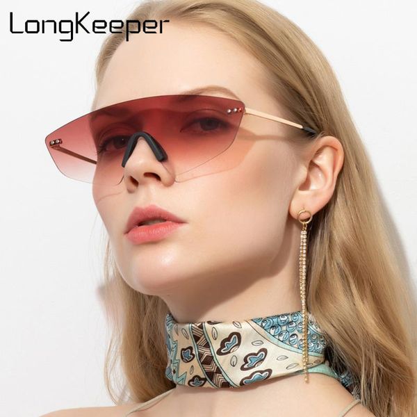 longkeeper cat eye sunglasses women 2020 new rimless one piece lens sun glasses female gradient shades eyewear, White;black
longkeeper cat eye sunglasses women 2020 new rimless one piece lens sun glasses female gradient shades eyewear, White;black