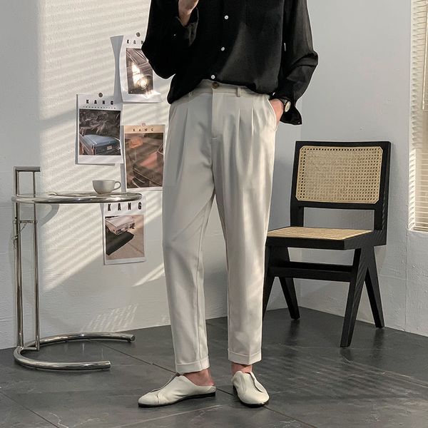 men's suits & blazers casual trousers 2021 autumn and winter comfortable handsome young personality fashion trend, White;black
men's suits & blazers casual trousers 2021 autumn and winter comfortable handsome young personality fashion trend, White;black