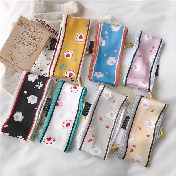 2020 summer silk scarf women shawls wraps fashion print office small hair neck hijabs printed silk scarf 18colors, Blue;gray
2020 summer silk scarf women shawls wraps fashion print office small hair neck hijabs printed silk scarf 18colors, Blue;gray