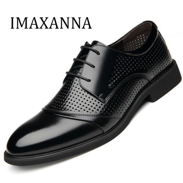 imaxanna men shoes leather man dress leather shoes breathable holes 2020 italian bussiness office wedding party, Black
imaxanna men shoes leather man dress leather shoes breathable holes 2020 italian bussiness office wedding party, Black
