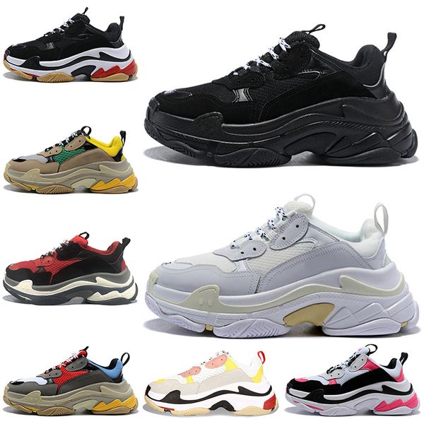 women mens flats triple s designer casual shoes luxury paris 17fw vintage dad shoes étoile 2020 fashion tripler platform trainers sneakers, Black
women mens flats triple s designer casual shoes luxury paris 17fw vintage dad shoes étoile 2020 fashion tripler platform trainers sneakers, Black