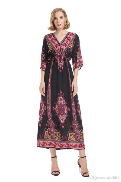 wholesale women dress summer bohemian fashion v-neck short sleeve mid calf trumpet lady digital print long skirt casual dresses size s-xl, Black;gray
wholesale women dress summer bohemian fashion v-neck short sleeve mid calf trumpet lady digital print long skirt casual dresses size s-xl, Black;gray